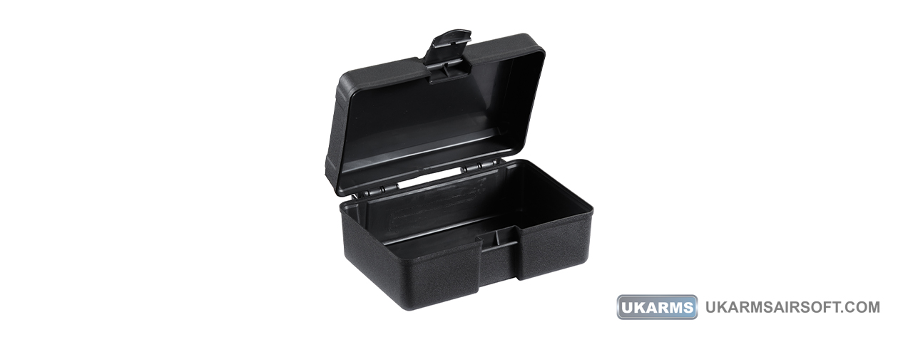 Large Polymer Storage and Tool Box Container (Color: Black)