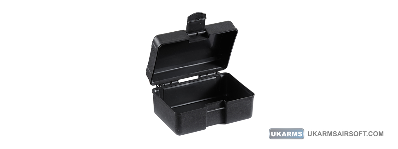 Medium Polymer Storage and Tool Box Container (Color: Black)