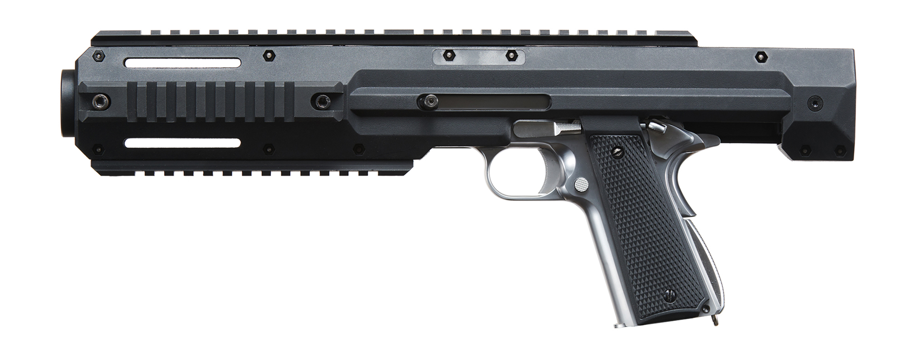 Lancer Tactical CA-500B Carbine Conversion Kit for 1911/MEU Series, Black - Click Image to Close