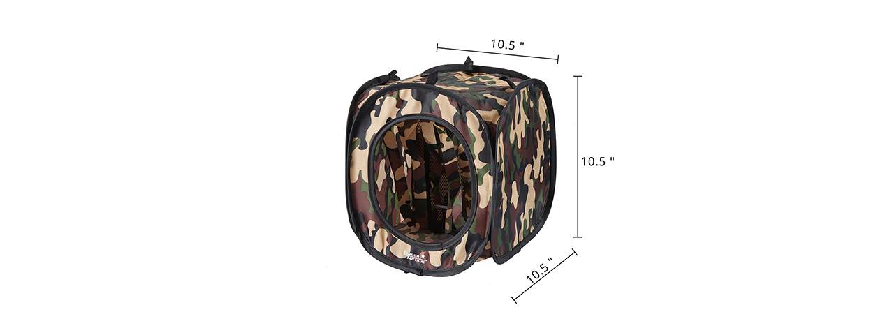 Lancer Tactical Portable Airsoft Target Tent - MC Small - Click Image to Close
