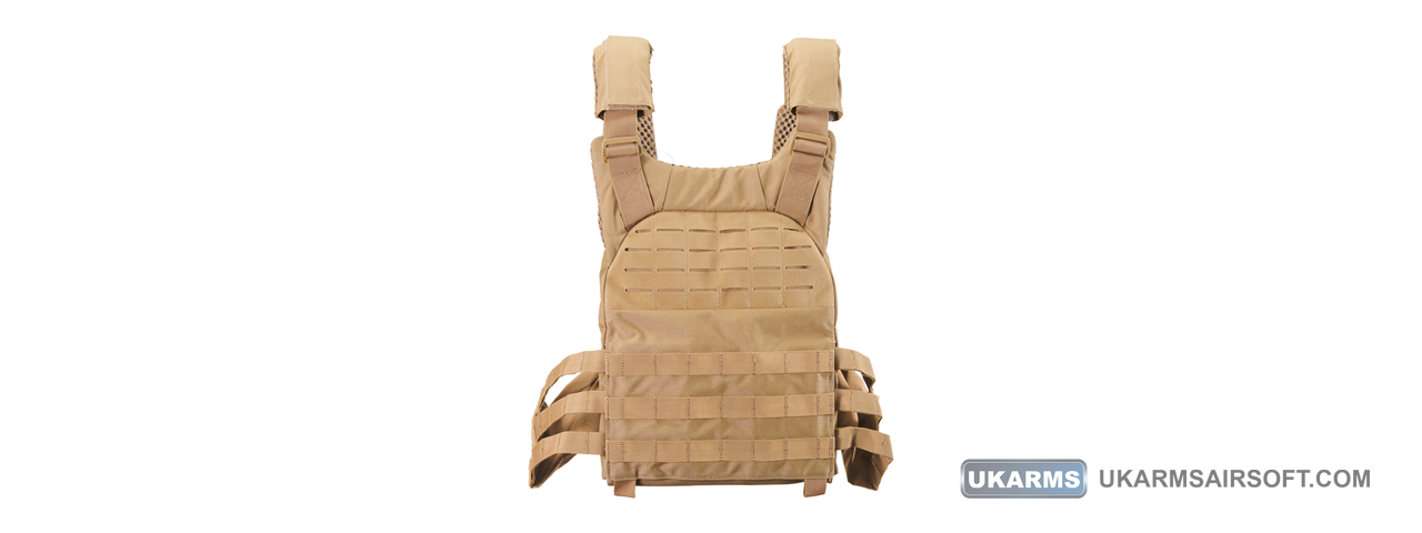 Lancer Tactical Trainer Weighted Vest (Color: Coyote Tan) - Click Image to Close