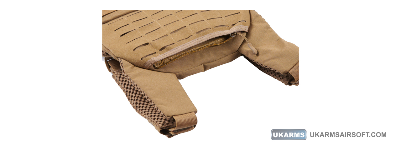 Lancer Tactical Trainer Weighted Vest (Color: Coyote Tan) - Click Image to Close