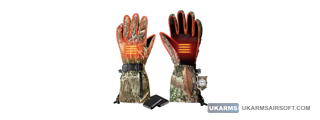 Lancer Tactical Medium Size Rechargeable Heated Hunting Gloves (Color: Camo)