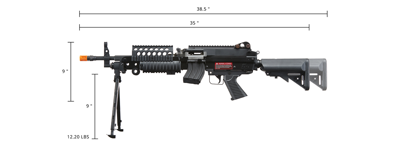 Classic Army Mk46 S.P.W. Electric Airsoft Machine Gun