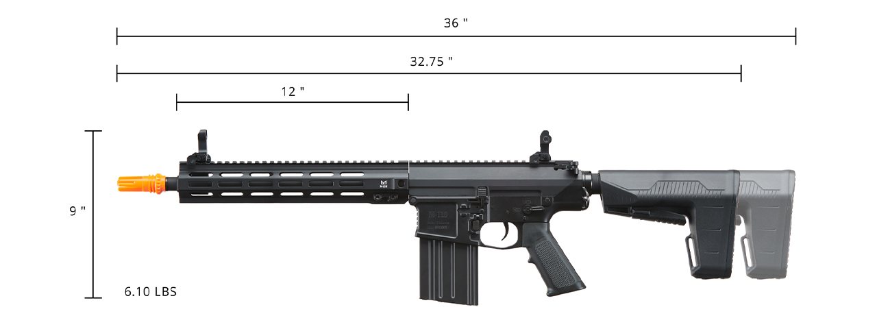 Classic Army ECS LS AR10 AEG Designated Marksman Airsoft Rifle