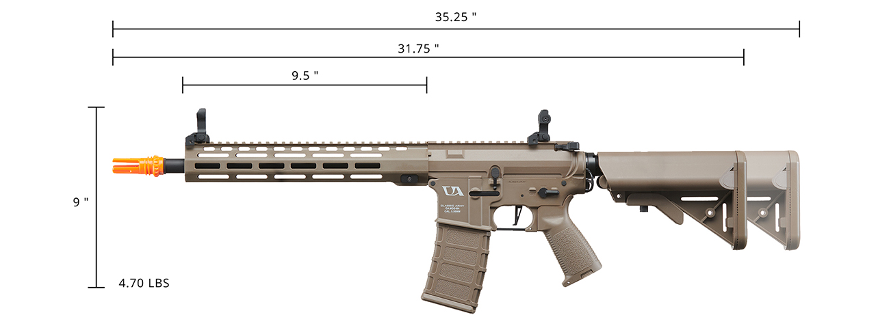 Classic Army 12" M-LOK ENF Series M4 (Dark Earth) - Click Image to Close