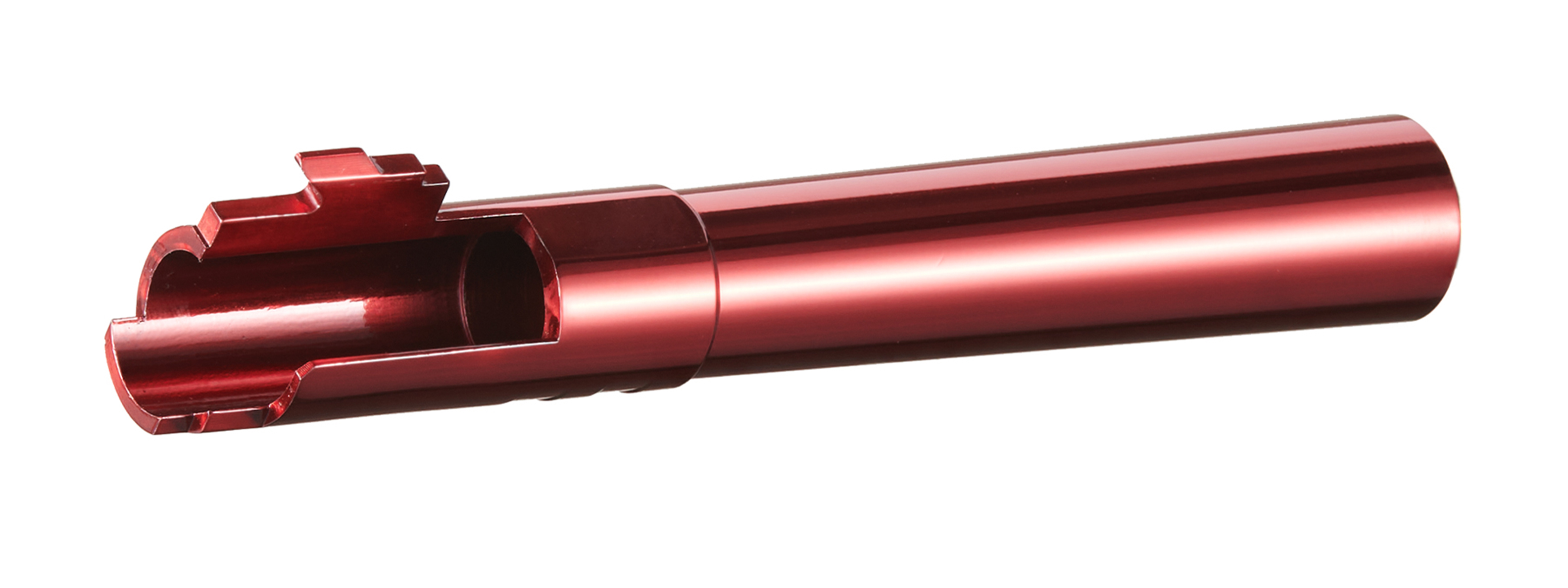 Lancer Tactical Stainless Steel Threaded Outer Barrel for 5.1 Hi-Capa Pistols (Red)