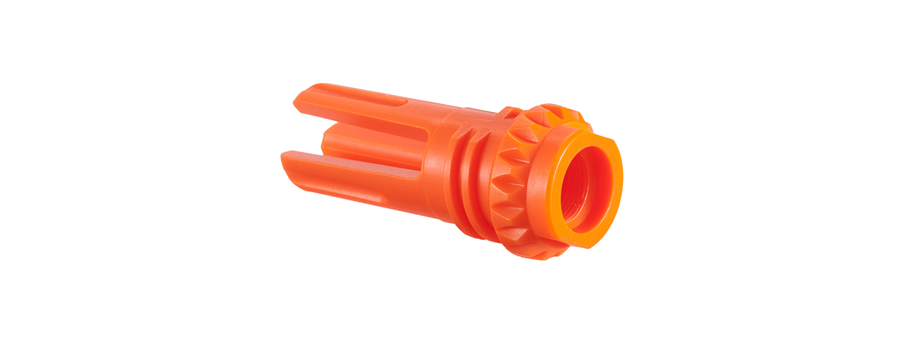 Classic Army Three Prong Polymer Flash Hider (Orange) - Click Image to Close