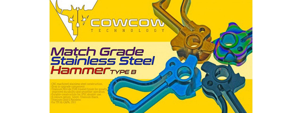 CowCow Match Grade Stainless Steel Hammer Type B - Black