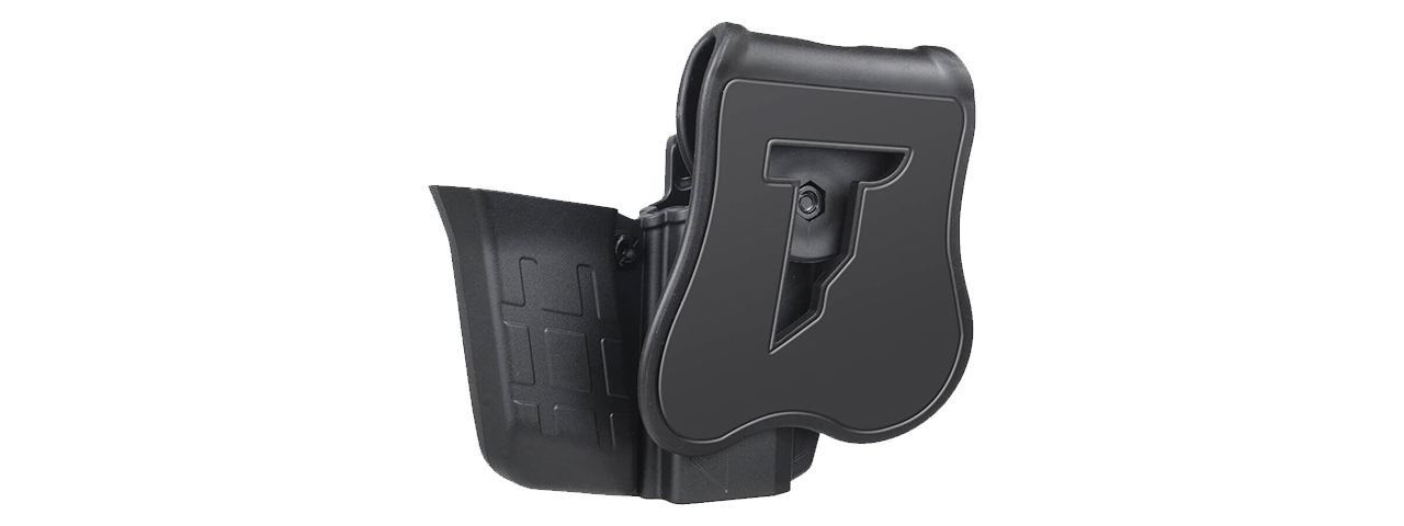 Cytac R-Defender Hard Shell + Mag Pouch Holster for Glock [G19, G23, G32] - (Black)