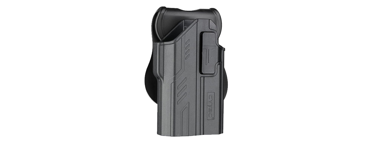Cytac Gen 4 Hard Shell Adjustable Holster for Glock 17 Series Pistols (Color: Black)