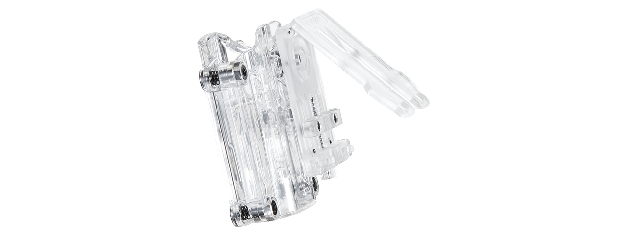 Transparent Mega-fit Holster with belt clip - (Clear) - Click Image to Close