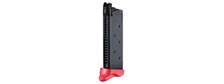 Double Bell AM45 Gas Blowback 18rd Green Gas Magazine - Black with Pink