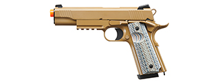 DOUBLE BELL M1911 CQB TACTICAL GAS BLOWBACK GBB AIRSOFT PISTOL (TAN)