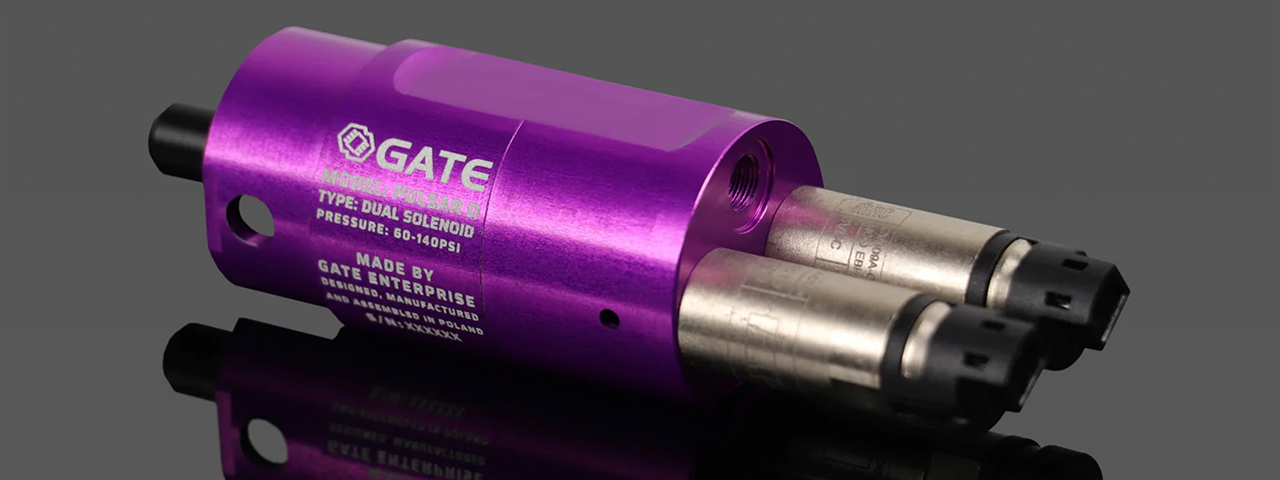 PULSAR D Dual Solenoid Closed-Bolt HPA Engine - (Purple)