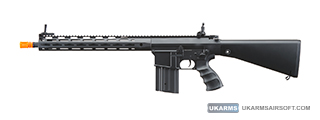 Golden Eagle Airsoft SR-25K w/ URX4 M-LOK Handguard & Full Stock - Black