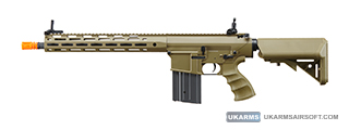 Golden Eagle Airsoft SR-25K w/ URX4 M-LOK Handguard & Crane Stock - Tan