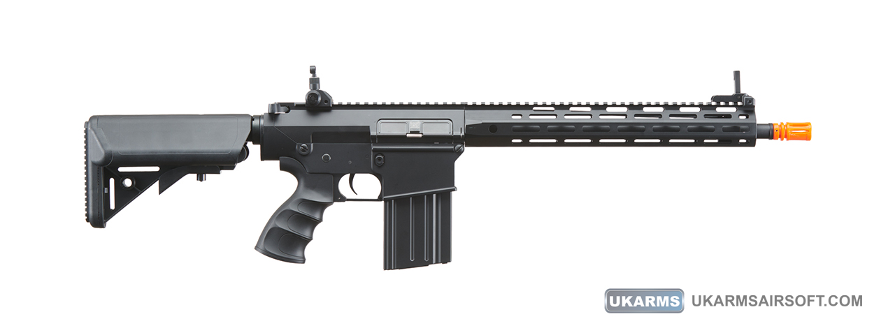 Golden Eagle Airsoft SR-25K w/ URX4 M-LOK Handguard & Crane Stock - Black