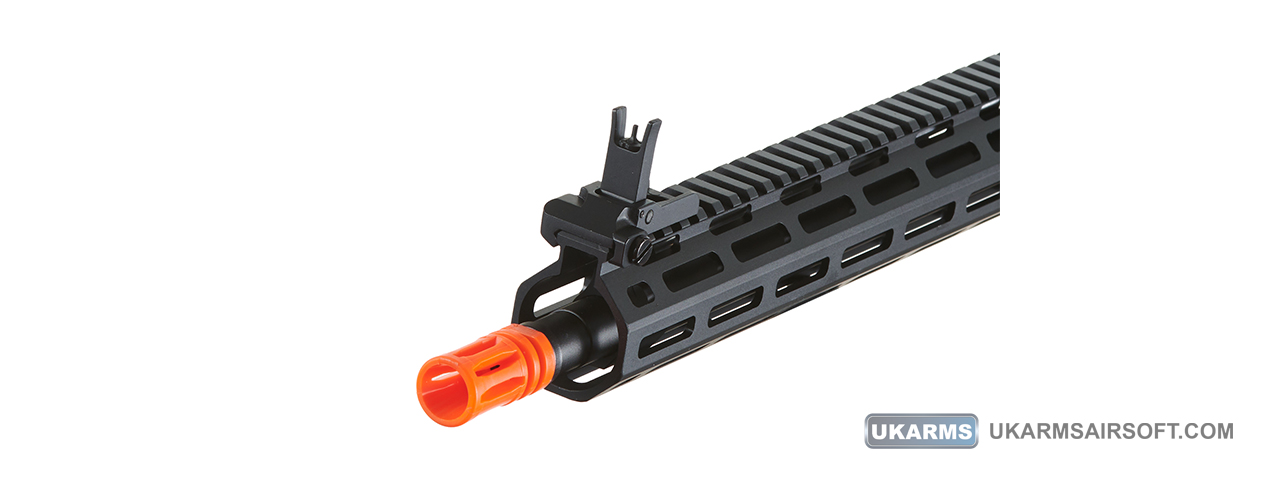 Golden Eagle Airsoft SR-25K w/ URX4 M-LOK Handguard & Crane Stock - Black