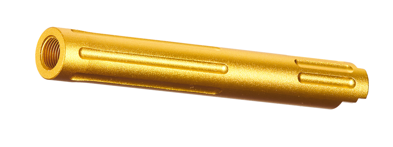 Golden Eagle Straight Fluted Outer Barrel for 5.1 Hi Capas (Gold) - Click Image to Close