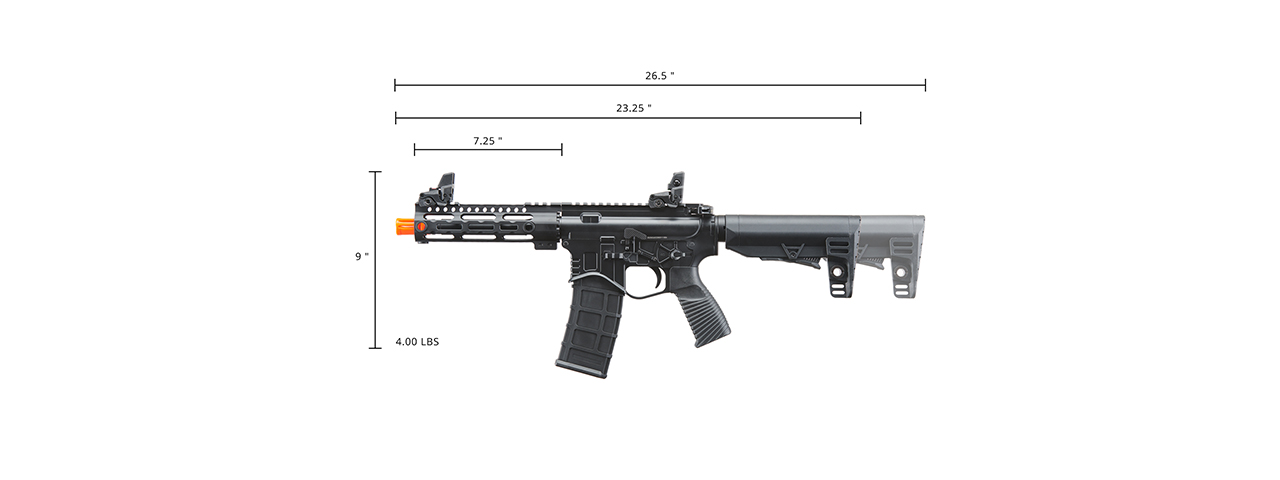 Golden Eagle Compact BD Style 7" inch M-LOK M4 GBB Airsoft Rifle