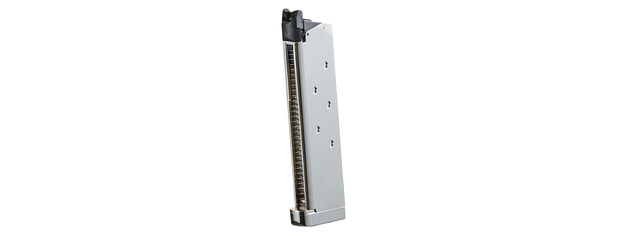 Golden Eagle Airsoft 1911 28 Round Single Stack Magazine for GE3308 (Silver)