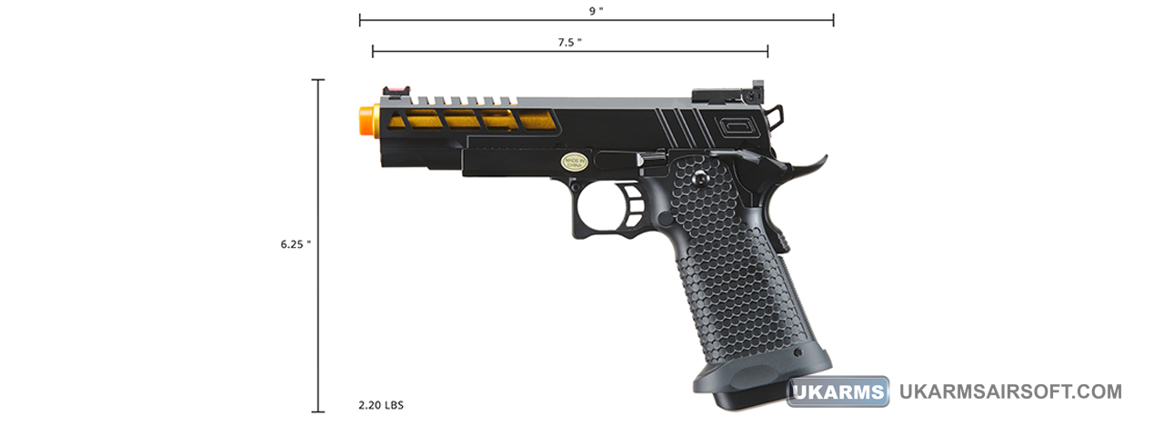 Golden Eagle 3341 Hi-Capa Pistol w/ Vented Slide