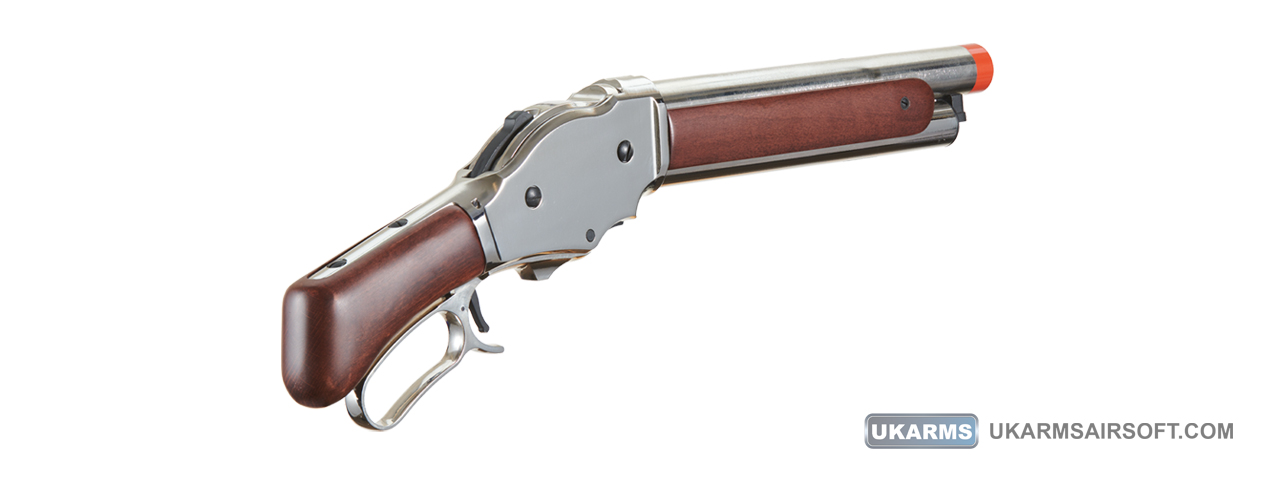 Golden Eagle 1887 Compact Lever Action Shotgun (Silver) - Click Image to Close