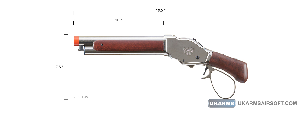 Golden Eagle 1887 Compact Wide Lever Action Shotgun (Silver)