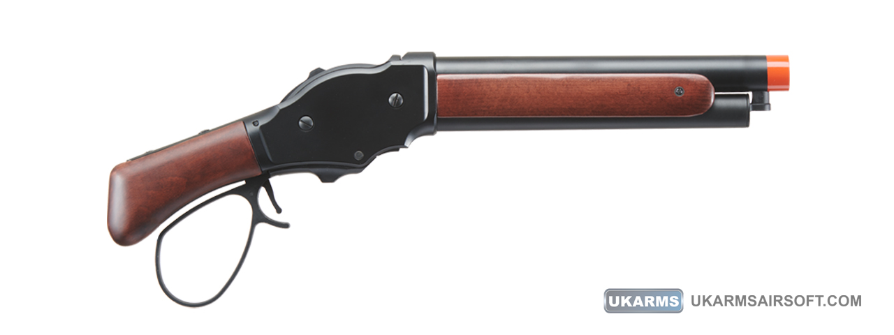 Golden Eagle 1887 Compact Wide Lever Action Shotgun (Black) - Click Image to Close