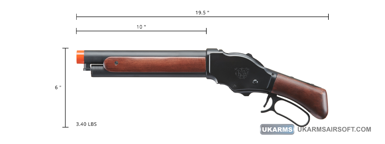 Golden Eagle 1887 Compact Lever Action Shotgun (Black) - Click Image to Close