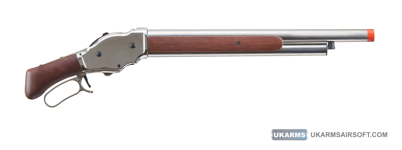 Golden Eagle 1887 Lever Action Shotgun (Silver) - Click Image to Close