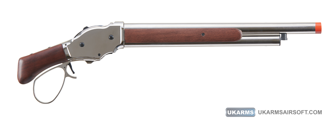 Golden Eagle 1887 Wide Lever Action Shotgun (Silver) - Click Image to Close