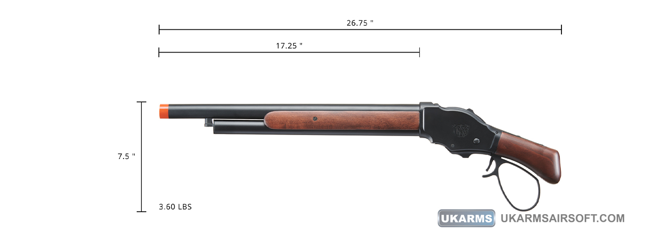 Golden Eagle 1887 Wide Lever Action Shotgun (Black)