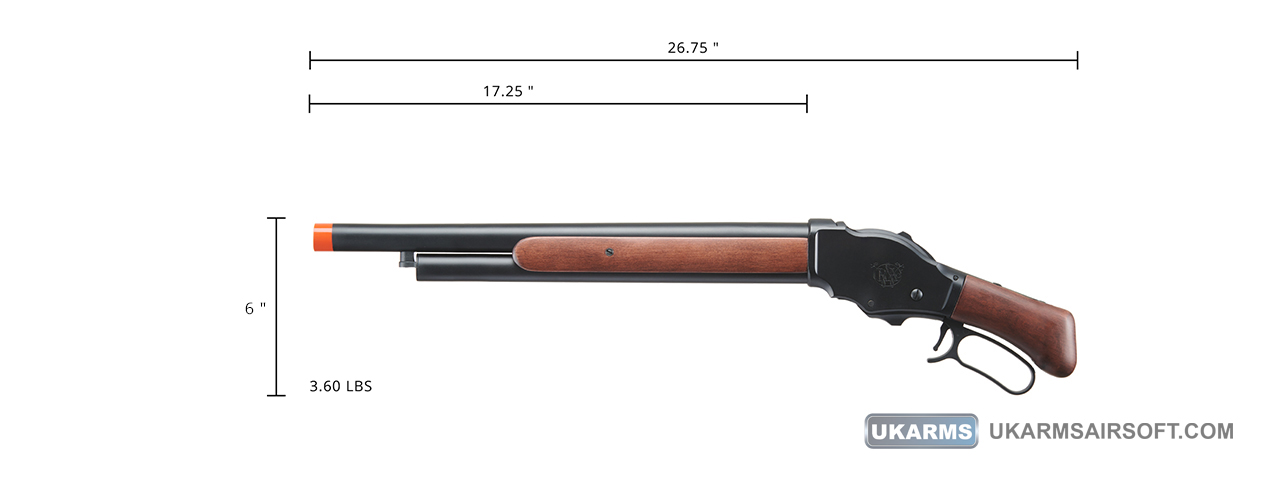 Golden Eagle 1887 Lever Action Shotgun (Black) - Click Image to Close