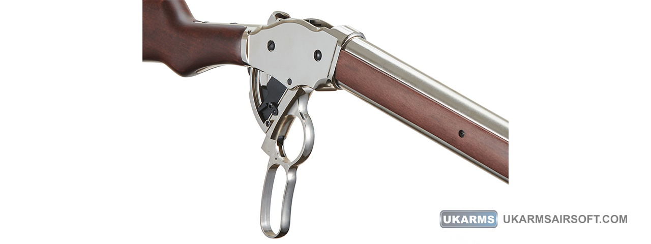 Golden Eagle 1887 Long Lever Action Shotgun (Silver) - Click Image to Close