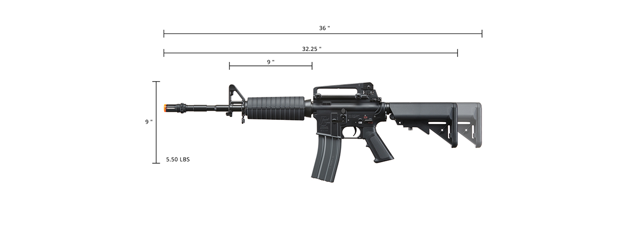 G&G Full Metal GC16 M4A1 Carbine Airsoft AEG Rifle - Click Image to Close