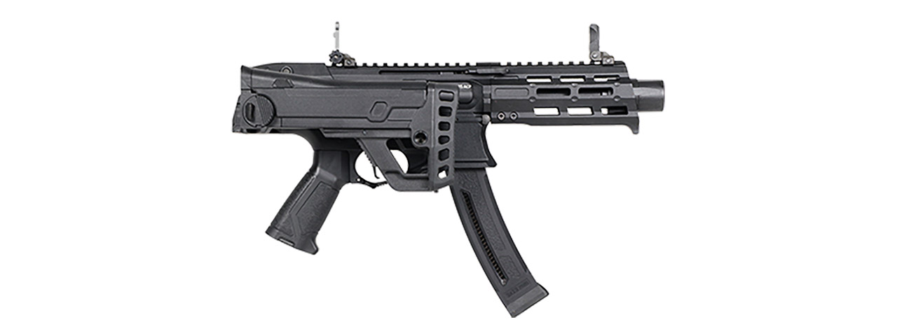 G&G MXC9 Airsoft Sub-Machine Gun Rifle (Color: Black)