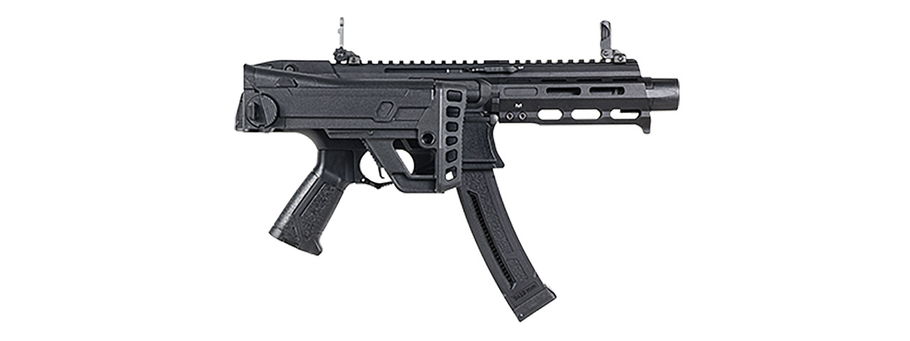 G&G Enhanced Version MXC9 Airsoft Sub-Machine Gun Rifle (Color: Black)
