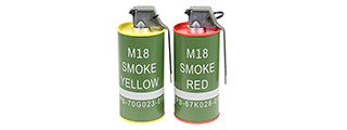 G&G Mock M18 Smoke Grenade BB Bottle Set (Color: Red & Yellow)