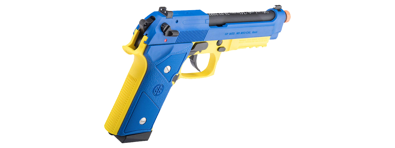 G&G Limited Edition "Ukraine" GPM9 MK3 Gas Blowback Airsoft Pistol - Click Image to Close