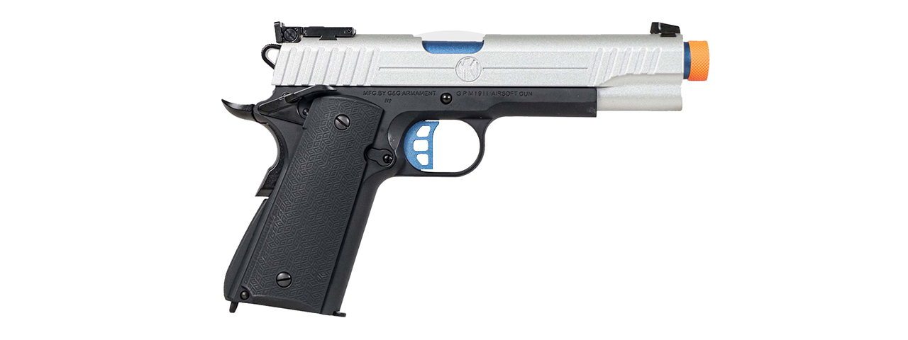 G&G GX45 MKI GBB Airsoft Pistol (Silver) - Click Image to Close