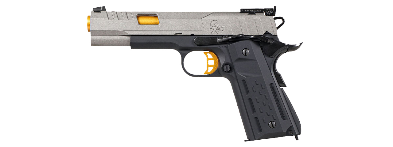 G&G GX45 MKV GBB Airsoft Pistol (Grey/Black/Gold)