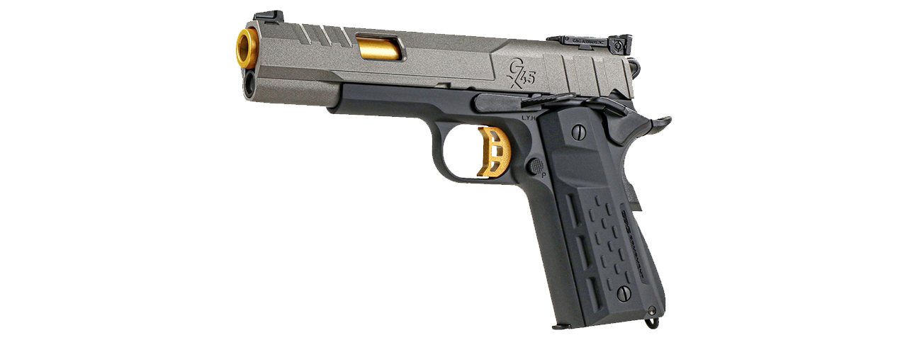 G&G GX45 MKV GBB Airsoft Pistol (Grey/Black/Gold)