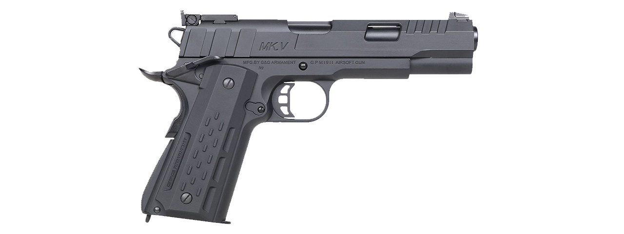 G&G GX45 MKV GBB Airsoft Pistol (Black) - Click Image to Close