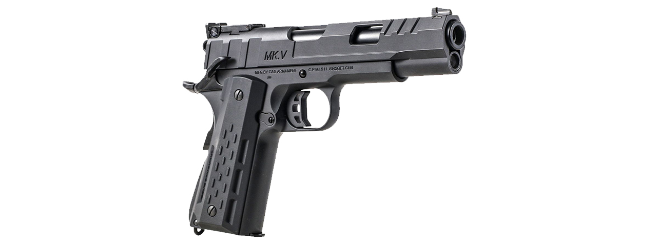 G&G GX45 MKV GBB Airsoft Pistol (Black) - Click Image to Close