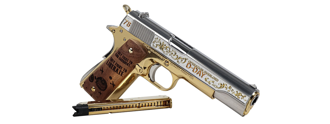 G&G GPM1911 D-Day Limited Edition Gas Blowback Airsoft Pistol - Click Image to Close