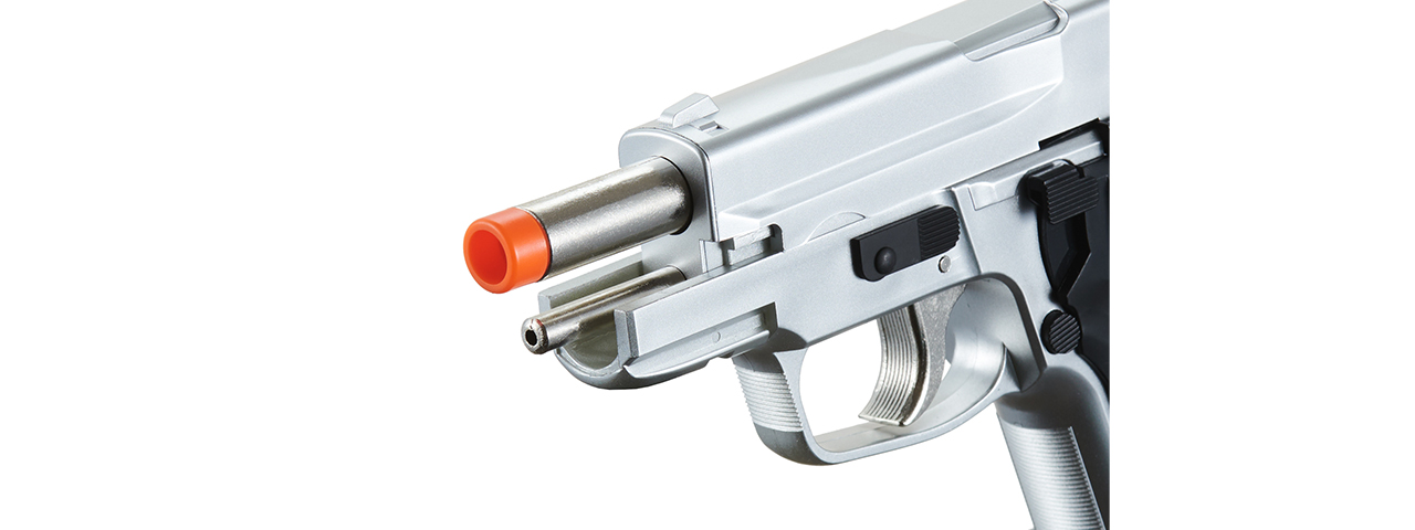 HFC AIRSOFT PREMIUM SPRING SIDE ARM PISTOL - SILVER