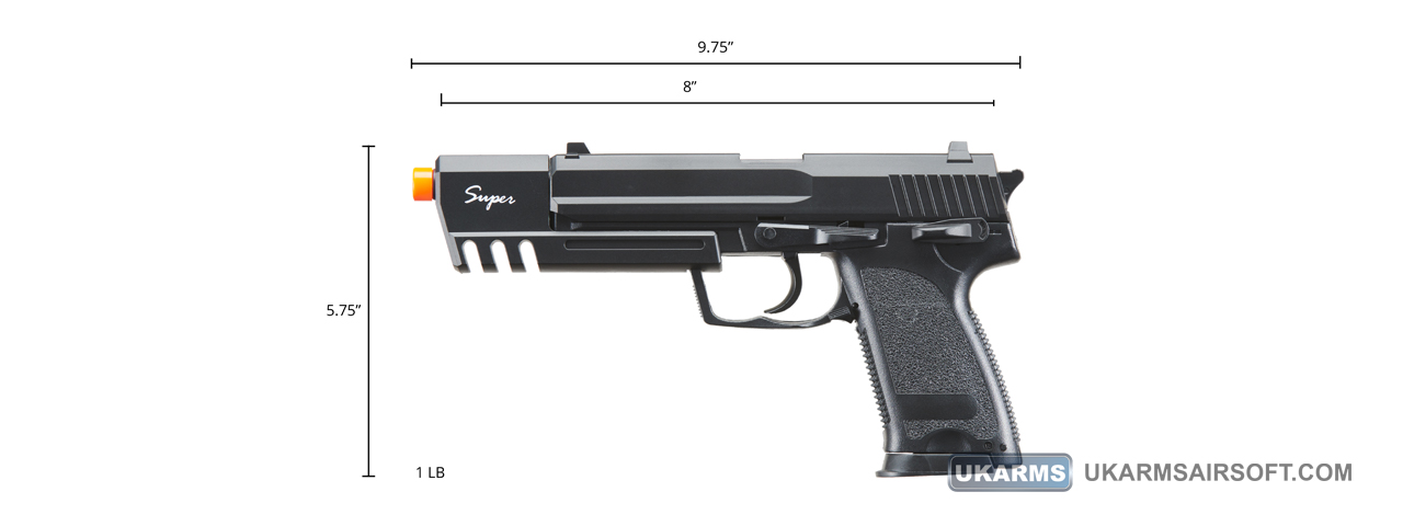 HFC HA-112 Super Spring Powered Airsoft Pistol (Color: Black)