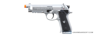 HFC Metal M9 Green Gas Powered Airsoft Pistol (Color: Silver)